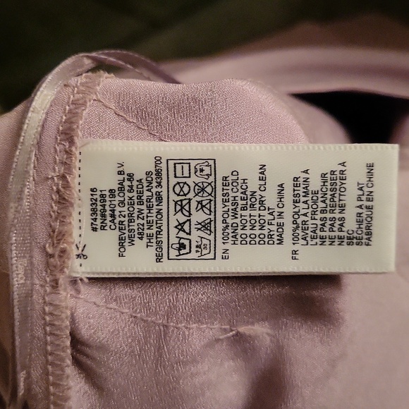 Forever 21 Shimmering Lavender  Skirt Or Strapless Top  Small - Picture 5 of 8